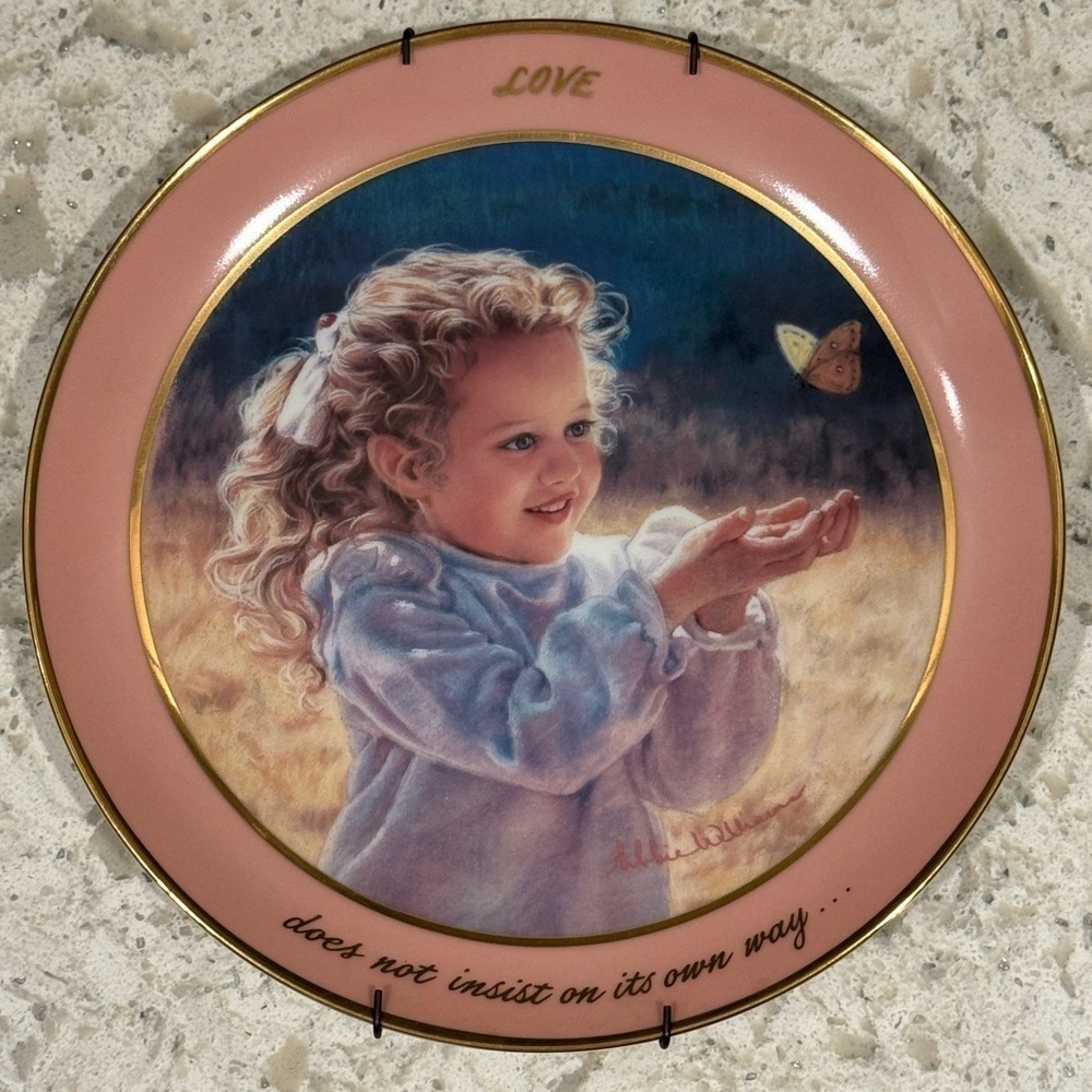 VINTAGE 1980s~’LOVES’ PORCELAIN PRAYER PLATE COLLECTION by ABBIE WILLIAMS~BR
